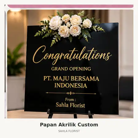 Papan Bunga Akrilik Medan Marelan